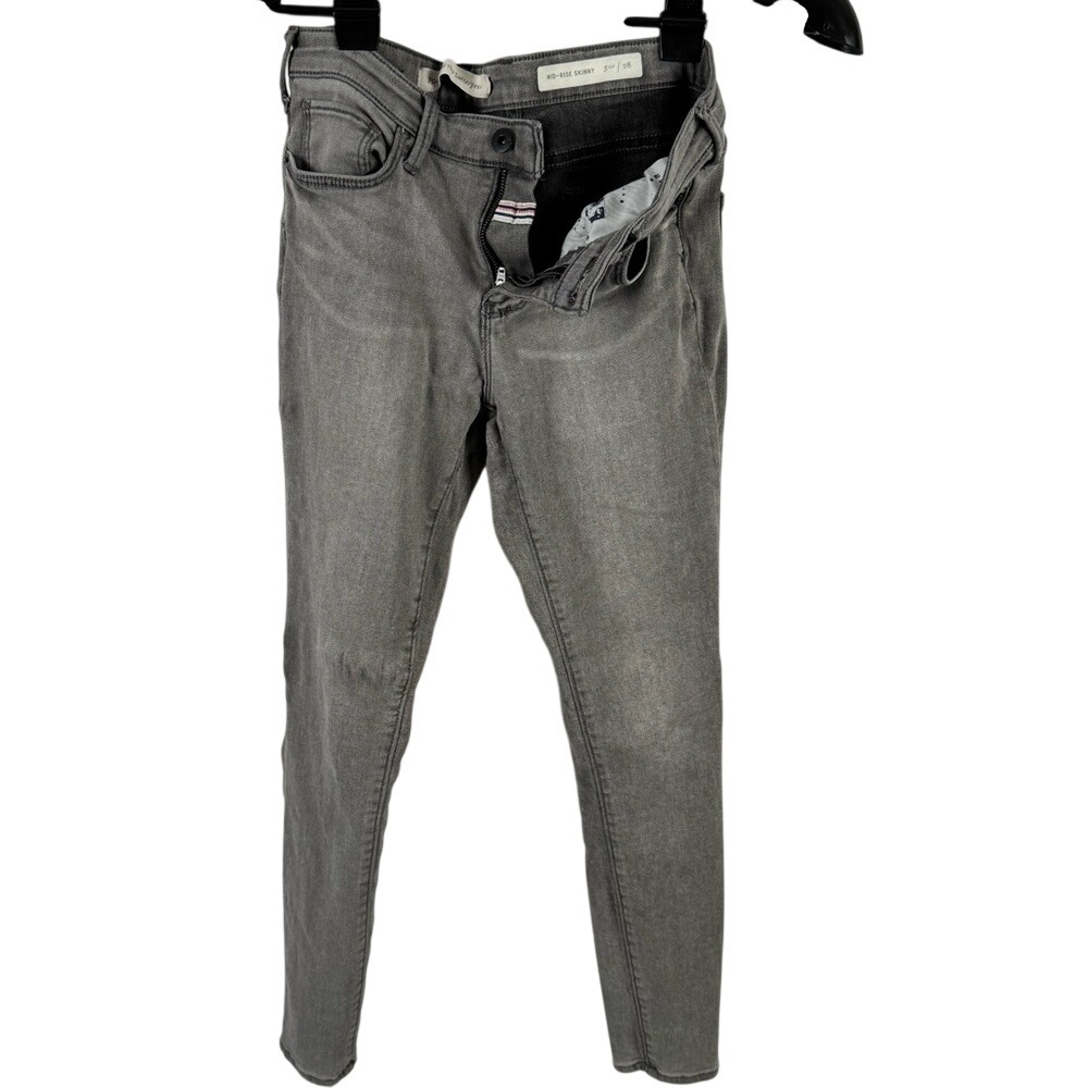 Pilcro (Anthropologie) Gray Mid-Rise Skinny‎ Jeans